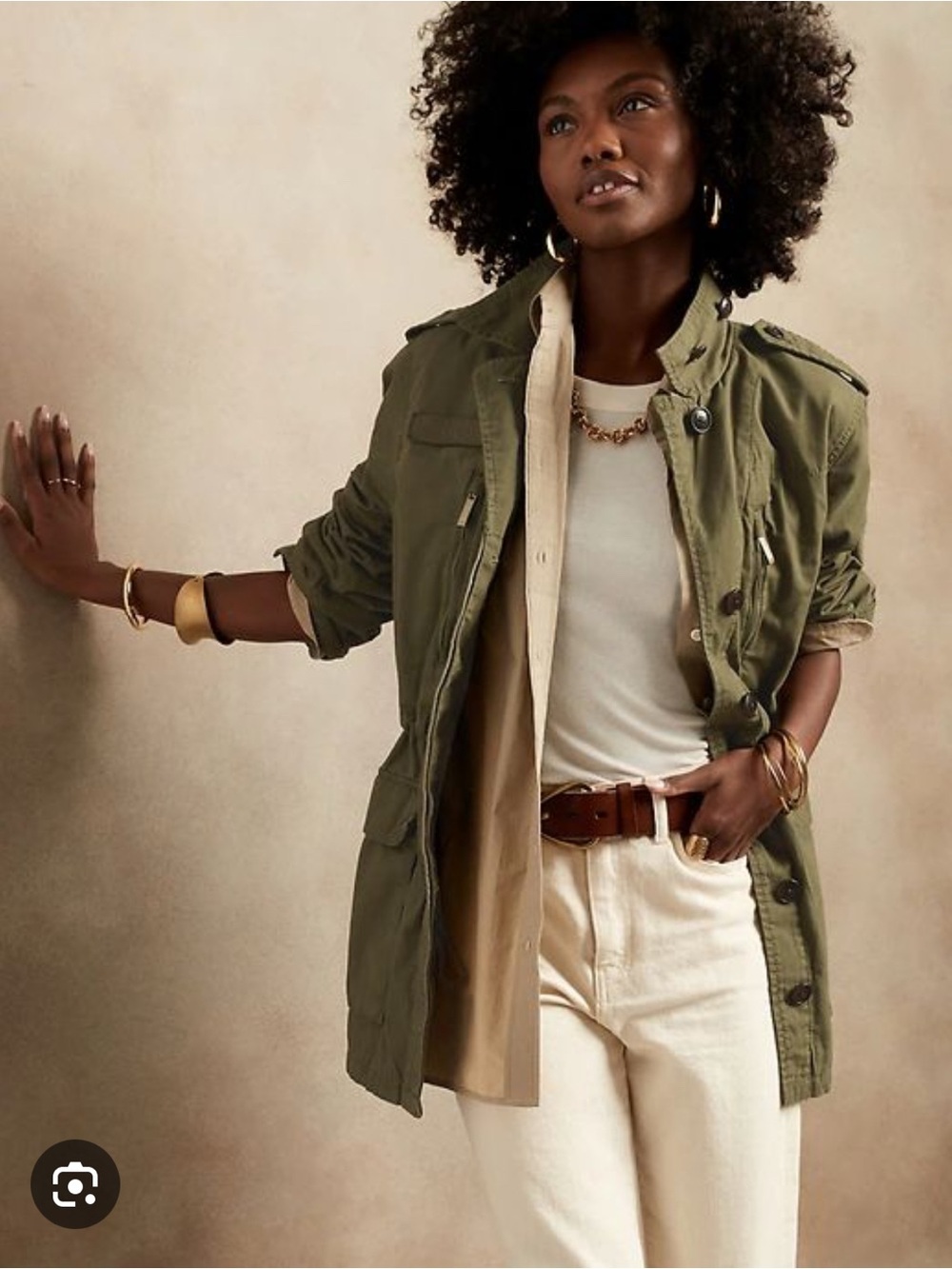 Banana Republic Utility Field Jacket Green XS